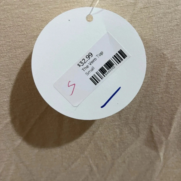 Origami Fringe Boho Cream Tank Top Size Small NWT - Picture 5 of 5